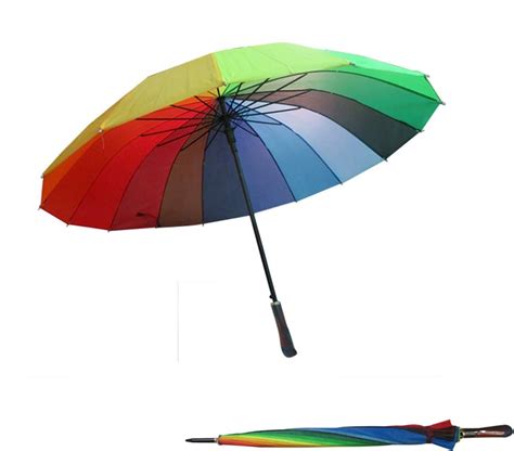 Shopecom Rainbow Umbrella Multi Color Rainbow Umbrella