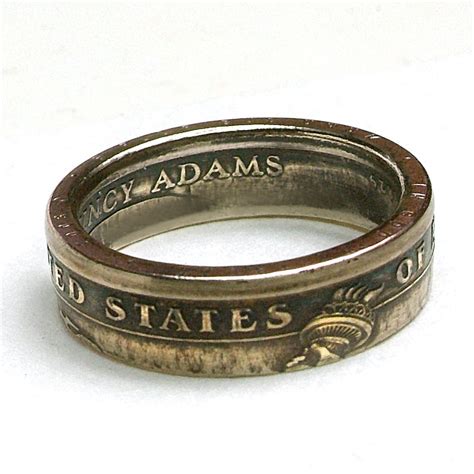 Custom Hand Crafted Presidential Double Sided Coin Ring Rings