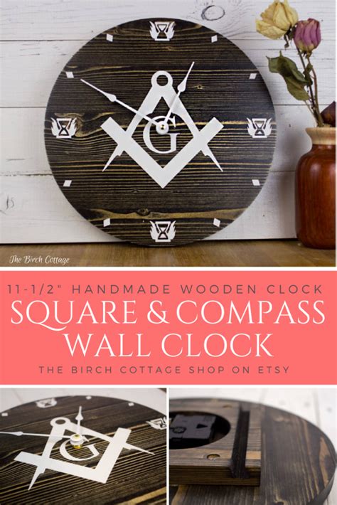 Introducing Our New Masonic Square And Compass Wall Clock