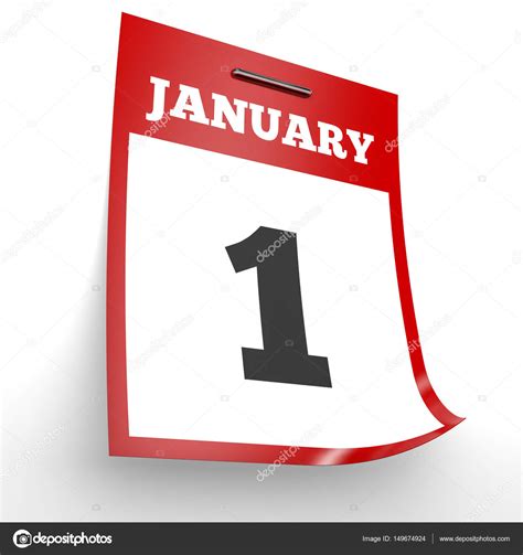 La aplicación del brexit abre una nueva era en europa desde el 1 de enero. El 1 de enero. Calendario sobre fondo blanco. — Foto de stock © iCreative3D #149674924