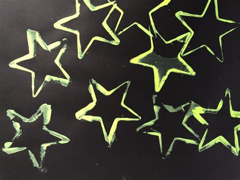 Letter S Starfish Puffy Paint Starfish Craft Star Stamping