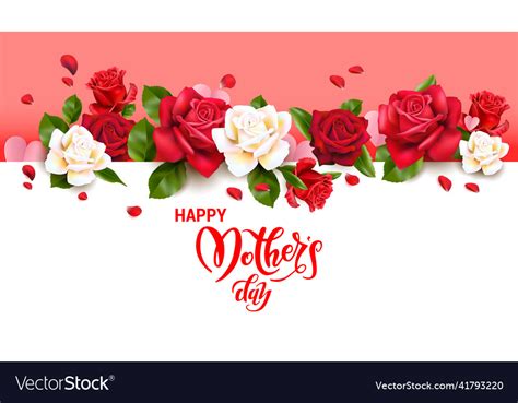 Mothers Day Greeting Card Royalty Free Vector Image