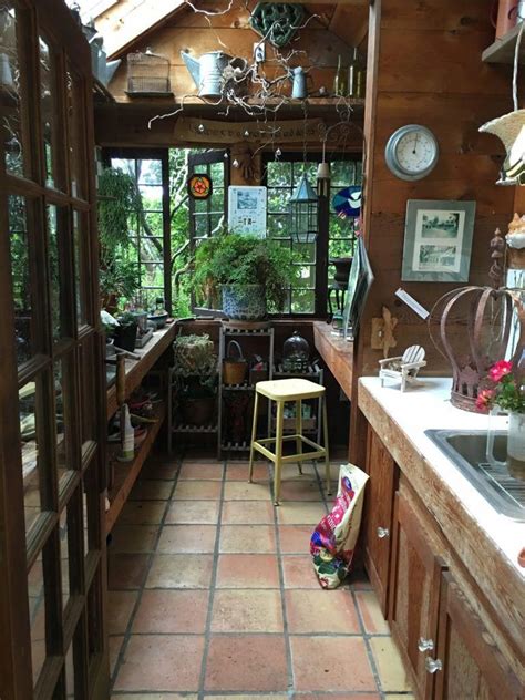 A Gorgeous Rustic Potting Shed Tour Pottingshed Potting Shed Garden