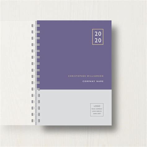 Personalised 2024 Diary For Businesses With Logo By Designed