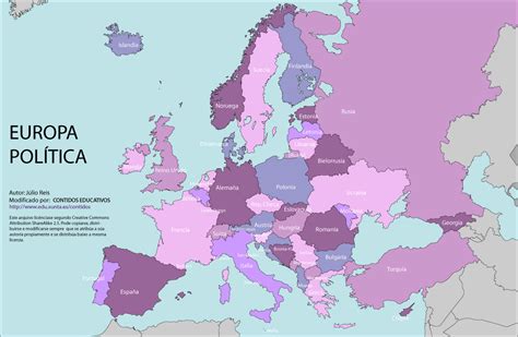 Mapa De Europa En Español Imagui