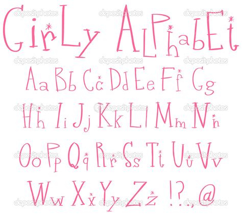 15 Cute Girly Bubble Fonts Images Cute Girly Bubble Letters Alphabet