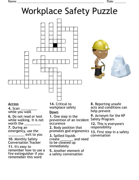 Workplace Safety Word Search