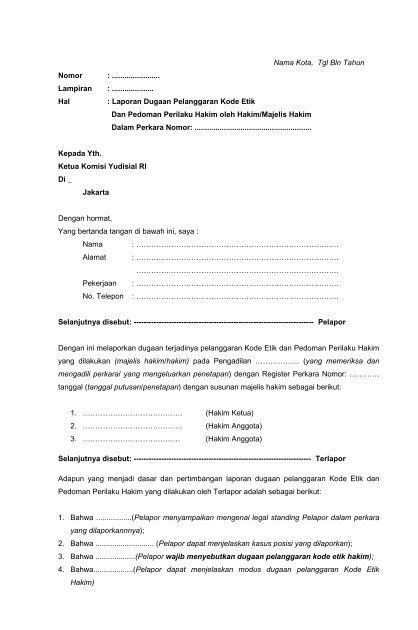 Contoh Contoh Surat Laporan Pengaduan Ke Polisi Tentang Pencemaran Nama