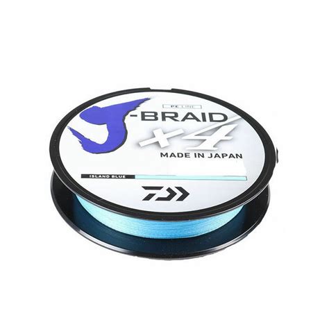 Daiwa J Braid Braided Line X4 15 Lb Island Blue 150 Yds Sod