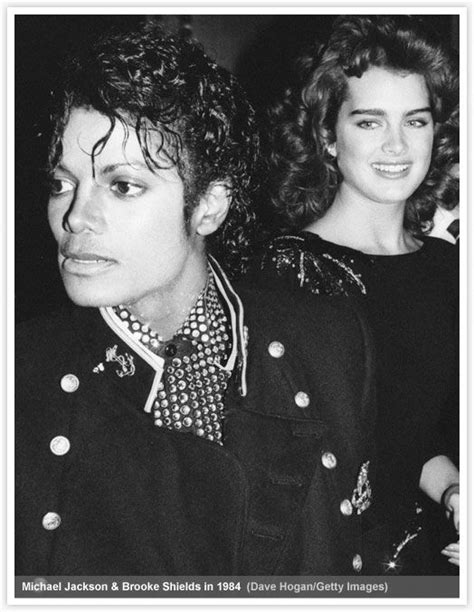 Michael Jackson With Actress Brooke Shields In New York 1984 Michael Jackson Michael Jackson