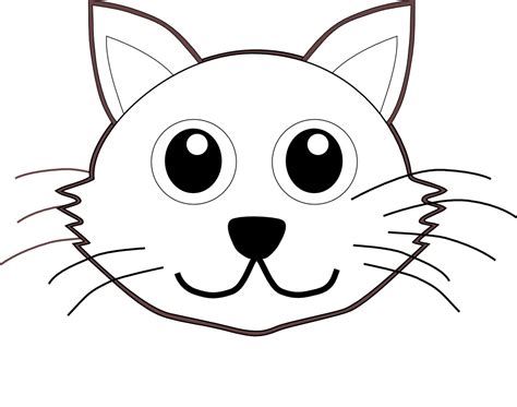 ♥draw♥ 60 Cartoon Cat Face Cat Face Drawing Cat Coloring Page Cat