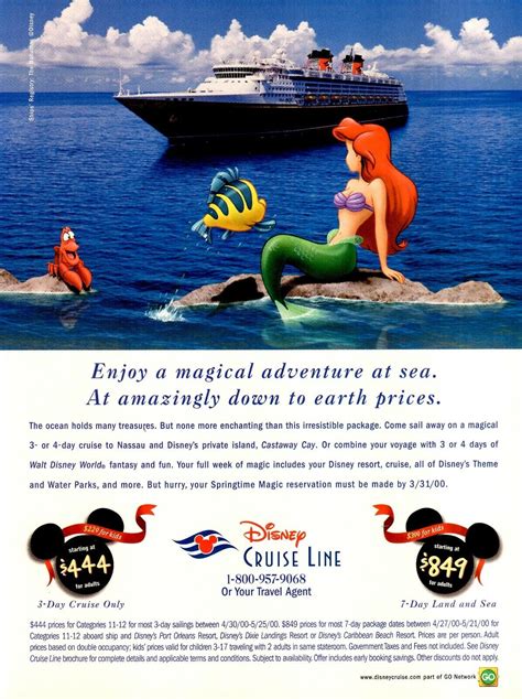 disney cruise line arial advertisement ebay
