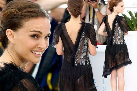 Natalie Portman Flashes Her Knickers In Revealing See Through Dress At