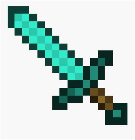 Diamond sword enchanted transparent background minecraft. Sword Minecraft - Minecraft Diamond Sword Png , Free ...