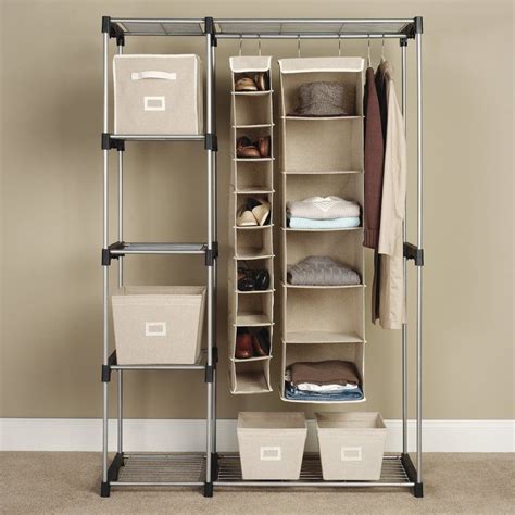 See more ideas about stand alone closet, dresser storage, armoire dresser. Reardon 45.4"W Closet System | Standing closet, Portable ...