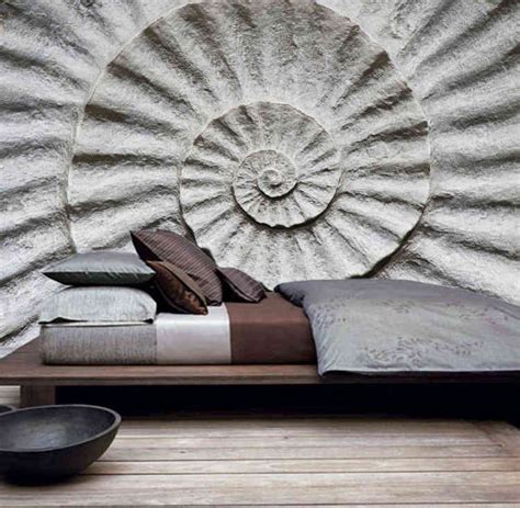 A Room With The Shell Fossil Photo Mural Mural Wallpaper Wall