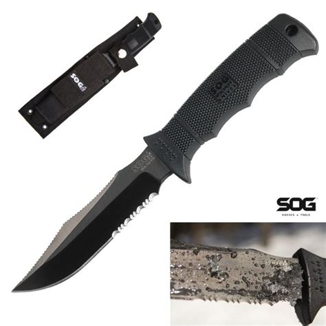 Sog Seal Pup Elite Fixed Blade Black Tini Field Supply