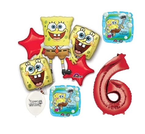 Spongebob Squarepants Ultimate Happy Birthday Party Balloons Etsy