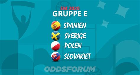 Anpfiff des spiels zwischen spanien und polen bei der em 2021 ist am samstag, 19. Gruppe E odds: Spanien, Sverige, Polen og Slovakiet | EM 2020