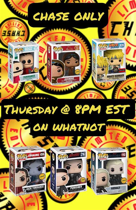 whatnot funko chase only stream with grails livestream by evend funko pop figures