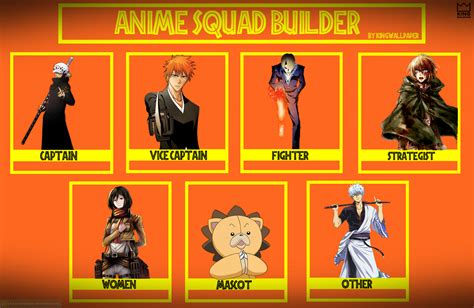 Anime Squad Builder Squad 2 By Kingwallpaper On Deviantart