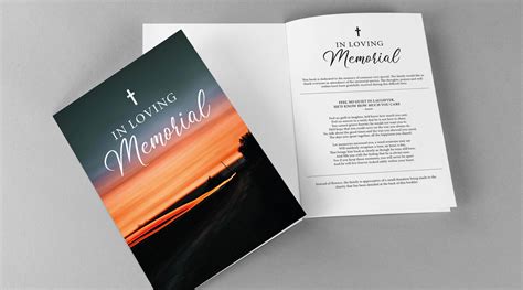 Funeral Memorial Booklets Memorial Booklet Digital Printing