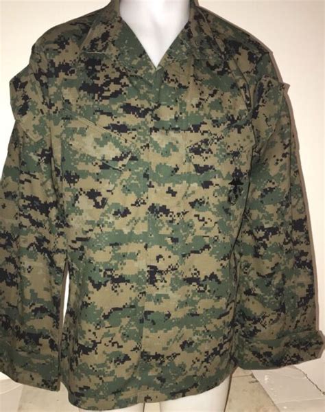 Usmc Marines Mccuu Combat Woodland Marpat Digital Uniform Jacket Small