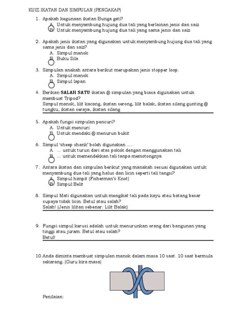 Kuiz Ikatan Dan Simpulan  PDF