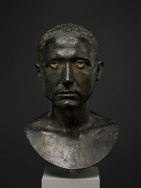 Bronze Portrait Bust Of A Man Roman Late Republican Or Early