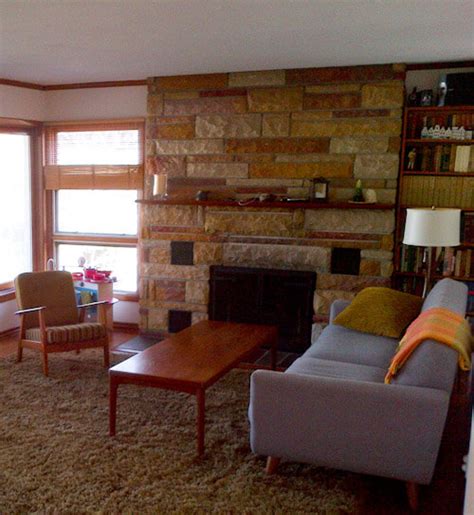 How To Decorate The Fireplace In A Mid Century Ranch House Retro