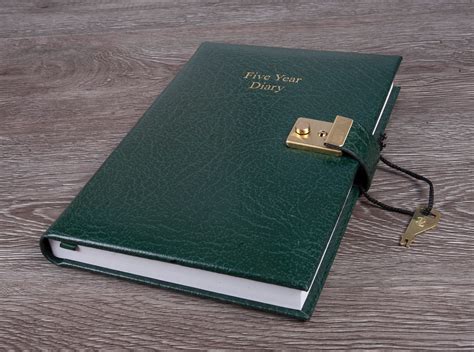 A5 Five Year Diary Journal Book Lock Dairy Five Year Memory Etsy Uk