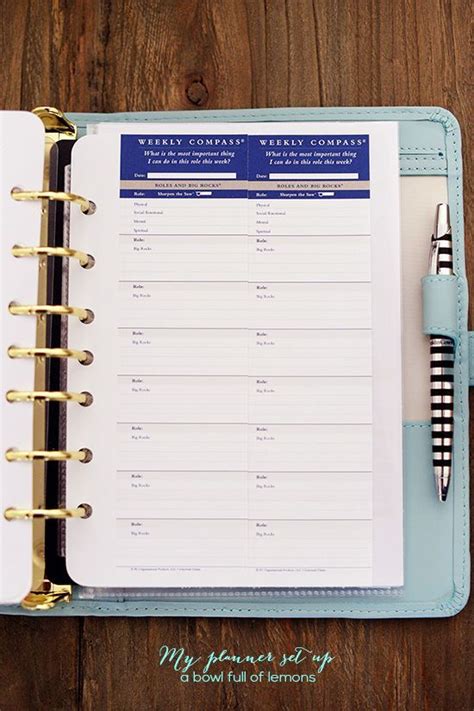 A Planner With A Pen On Top Of It