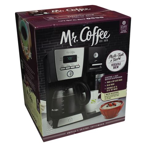 Mr Coffee Versatile Brew 12 Cup Programmable Coffee Maker And Hot