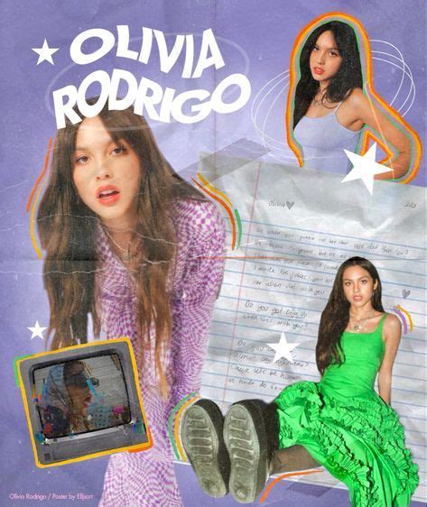 Olivia Rodrigo 💜 Olivia Picture Collage Wall Poster Wall Art