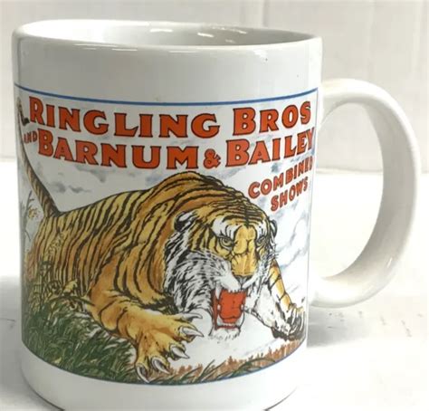 Vintage Ringling Bros Barnum Bailey Circus Coffee Mug Tiger