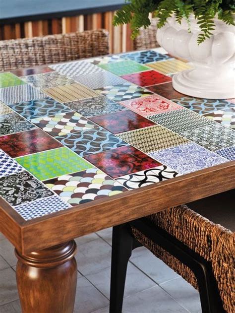 How To Make Your Own Tile Table Furniture Makeover Diy Furniture