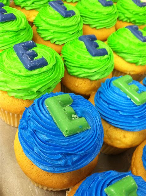 Livay Sweet Shop Green And Blue Cupcakes Colorful Cupcakes Blue