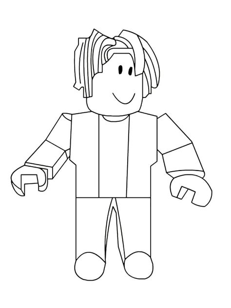 Personaje B Sico Roblox Para Colorear Imprimir E Dibujar Coloringonly Com