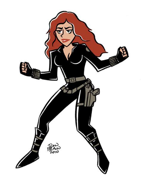 Avengers Black Widow Cartoon Free Clip Art Clipart Bay