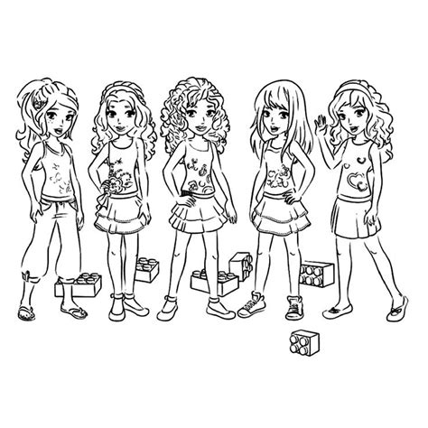 Click on the coloring page to open in a new window and print. Print this Lego friends coloring sheet | Lego Coloring ...