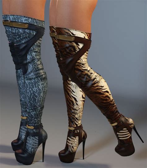 Chrissy High Boots For Genesis Female S D Models For Daz Studio And Poser