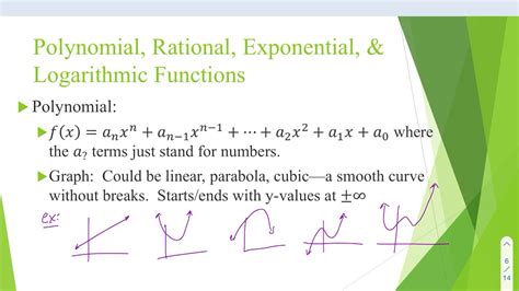 Polynomial Rational Exponential And Logarithmic Functions Youtube