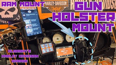 Motorcycle Gun Holster Mount Install Harley Davidson Youtube