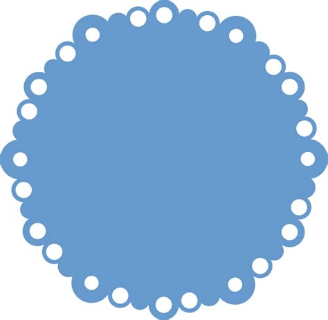 Scalloped Edge Circle Clipart Best