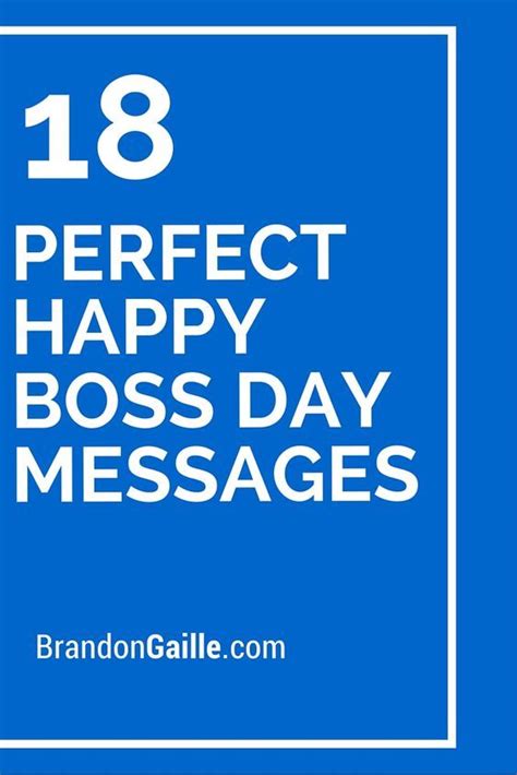 18 Perfect Happy Boss Day Messages Boss Day Messages Happy Bosss