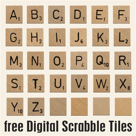 Free Printable Scrabble Tiles Free Printable A To Z