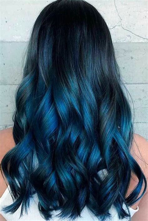 Ombre Teal Blue Hair Color Zoo