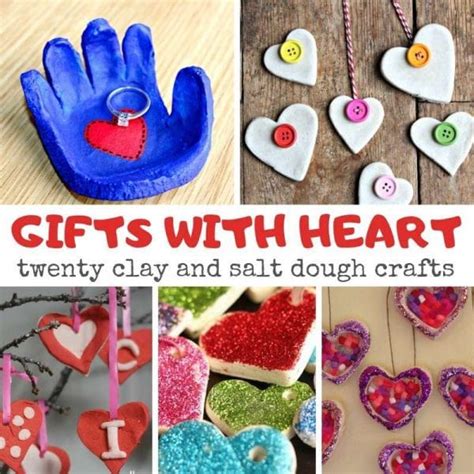 Easy Salt Dough Hearts For Kids For Valentines Red Ted Art Easy Crafts