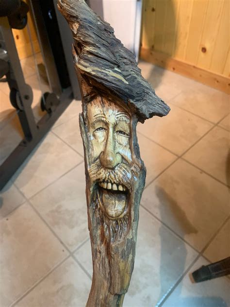 Wood Carving, Wood Wall Art, Wood Spirit Carving, Hand Carved Wood Art, by Josh Carte, Wood 