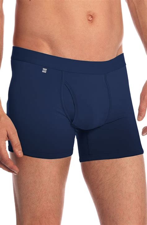 Pact Solid Organic Cotton Boxer Briefs In Blue For Men Navy Lyst